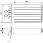 W&auml;rmetauscher Innenraumheizung VALEO 715306 f&uuml;r Porsche Boxster Spyder 911