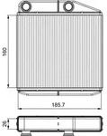 W&auml;rmetauscher Innenraumheizung VALEO 811502 f&uuml;r Opel Fiat Abarth Citro&euml;n...