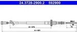 Seilzug Kupplungsbet&auml;tigung ATE 24.3728-2900.2 f&uuml;r Chevrolet Daewoo Matiz