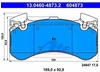 Bremsbelagsatz Scheibenbremse ATE 13.0460-4873.2 für Audi A7 Sportback A6 C7