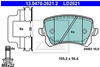 Bremsbelagsatz Scheibenbremse ATE 13.0470-2621.2 für VW Skoda Passat B7 Golf VI