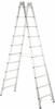 Coni B - LM-Stehleiter 2 x 10 Sprossen Leiterlänge 2,9 m, Arbeitshöhe 4,05 m