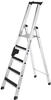 Stabile Alu-Stehleiter mit 7 Stufen, ergo-pad® Griffzone & nivello® Leiterschuhen