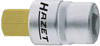 HAZET Schraubendreher Steckschlüssel Einsatz 1/2 6mm 6-Kant - TiN-Beschichtung, 60mm