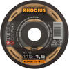 RHODIUS Alphaline XT 70 ALPHA Trennscheibe Ã ̃115mm, 1.0mm Dicke - ideal für