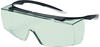 UVEX Super F OTG Vario Schwarze/Farblose Augenschutzbrille, Augenraumabdeckung,
