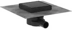 Hansgrohe RainDrain Point Komplettset Punktablauf Mattschwarz / befliesbar, 150x150