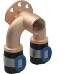 Geberit FlowFit Doppelanschlusswinkel 90&deg; (Ausf&uuml;hrung: 25 mm - 1/2'' IG - 25 mm)