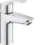 Waschtischmischer Grohe Eurosmart S-Size Ausladung 109 mm chrom mit Push-open Ablauf