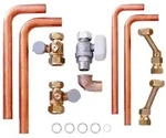 Vaillant VCW-Installationsset Auf-/Unterputz Rohre k&uuml;rzbar