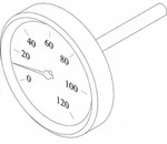 Thermometer D63mm 0-120&deg;C - 8738203232