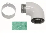 Vaillant Bogen 90 Grad turboTEC Luft-/Abgasf&uuml;hrung Alu 60/100 mm