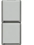 Aufputz-SCHUKO-Steckdose 151 mm x 66 mm x 54 mm 2fach/ Schutzart IP44 / 1St&uuml;ck
