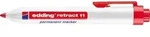 Permanentmarker retract11 Edding Strichbreite 1,5 - 3,0 mm, Rundspitze, rot