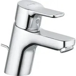 Waschtischmischer KLUDI PURE & EASY 60mm mit Zugstangen-Ablaufgarnitur chrom
