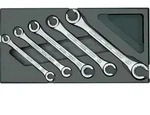 Doppelringschl&uuml;sselsatz GEDORE 5-teilig in ABS-Kunststoff Modul