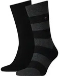 TOMMY HILFIGER Herren Socken Rugby 2er Pack - schwarz - 39|40|41|42