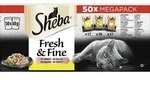 Sheba Katzennassfutter Fresh & Fine in Sauce Megapack 50x50g