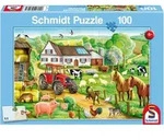 Schmidt Spiele Kinderpuzzle Fr&ouml;hlicher Bauernhof, 100 Teile 56003