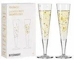 RITZENHOFF Goldnacht Champagnerglas Duett von A. Vasconcelos F24