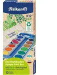 Pelikan Deckfarbkasten K12&reg; eco inkl. Deckwei&szlig; 12 Farben