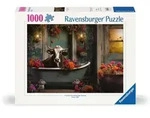 Ravensburger Puzzle 12000782 - Die Kuh in der Badewanne- 1000 Teile Puzzle f&uuml;r