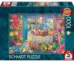Schmidt Spiele - Erwachsenenpuzzle - Bunter Blumenladen, 1.000 Teile Puzzle
