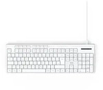 HAMA USB-Tastatur "CK-200", kabelgebunden, 8 Media-Tasten, Wei&szlig;, QWERTZ DE - wei&szlig;