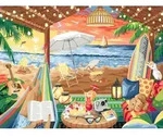 Ravensburger CreArt - Malen nach Zahlen 23911 - Gem&uuml;tliche Strandh&uuml;tte - ab 12