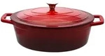ELO Br&auml;ter Gusseisen oval &Oslash; 25cm - rot