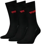 Levis Unisex Socken Regular Cut Batwing Logo Recycled Cotton 3er Pack - schwarz -
