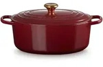 Le Creuset Ovaler Br&auml;ter Signature 31cm - rot