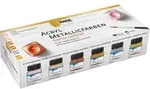 KREUL Acryl Metallicfarben Set Glamour Living 6 x 20 ml