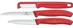 VICTORINOX Gem&uuml;semesser SwissClassic mit Y-Sch&auml;ler 3-tlg. - rot