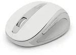 HAMA Funkmaus "WM-400", ergonomisch, optisch, 6 Tasten, ohne Klickger&auml;usch, Wei&szlig; -