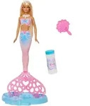Barbie Bubble Sparkle Meerjungfrau-Puppe mit Seifenblasenfunktion,