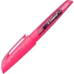 STABILO Schulf&uuml;ller mit Standard-Feder M - STABILO EASYbuddy NEON in neonpink - blau