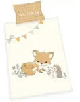 BabyBest Kinderbettw&auml;sche Waldfreunde 40x60cm, 100x135cm - beige|braun -