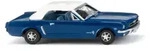 WIKING 020546 Ford Mustang Cabrio enzianblau mit wei&szlig;em Verdeck, Modellauto...