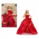 Barbie Signature 2026 Holiday Barbie Sammlerpuppe mit rotem Festkleid,...