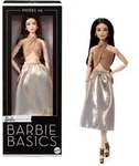 Barbie Basics-Sammelpuppe, Modell 06 mit br&uuml;netten Haaren, schimmerndem goldenen