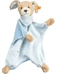 Steiff - Gute-Nacht-Hund Schmusetuch, blau, 30cm - blau