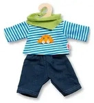 Heless - Puppen-Jeans mit Streifenshirt, klein, Gr. 28-35 cm