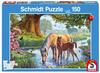 Schmidt Spiele Kinderpuzzle Pferde am Bach, 150 Teile 56161