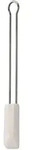 R&Ouml;SLE Teigschaber Silikon wei&szlig; 20 cm - silber