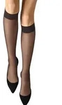 Wolford Damen Kniestr&uuml;mpfe Satin Touch Knee-Highs 20 DEN - schwarz - S