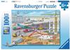 Ravensburger Puzzle - Baustelle am Flughafen, 100 Teile XXL