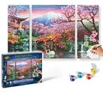 Schipper Malen nach Zahlen - Motiv Gruppe Triptychon Kirschbl&uuml;te in Japan