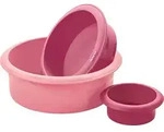 LURCH Flexiform Tortenform 3er Set - pink