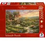 Schmidt Spiele - Erwachsenenpuzzle - In den Weinbergen, Thomas Kinkade, 2000 Teile